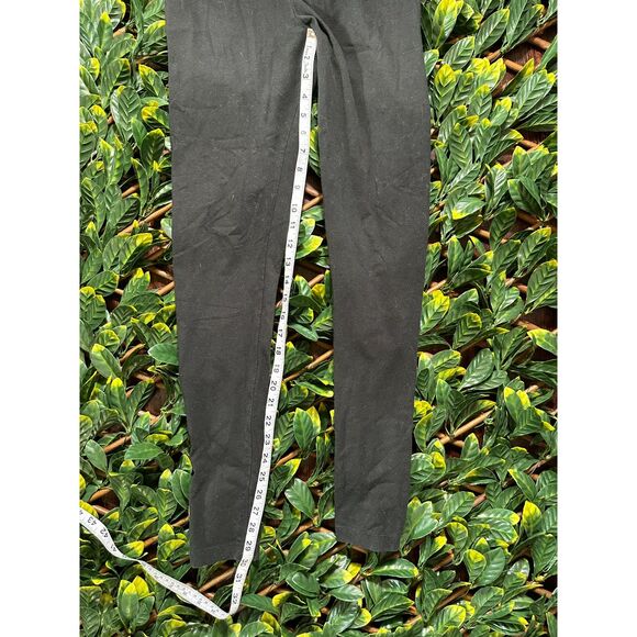 y2k Victoria's Secret Fold Over Top Black Leggings Size Small - Picture 8 of 9